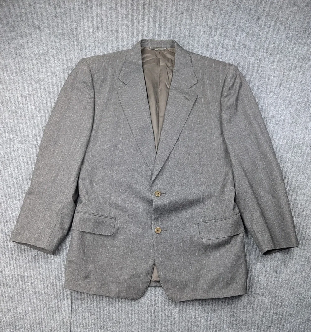 Canali Blazer Men 52R Loro Piana Tasmanian Wool Pinstripe Old Money Quiet Luxury